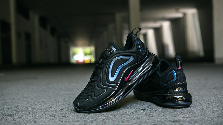 Nike Air Max 720 Black Blue Shoes - Click Image to Close